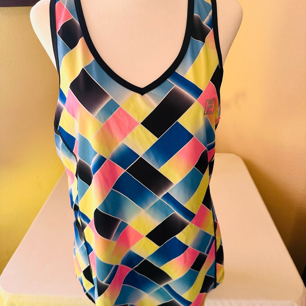 Vibrant Color Graphic Tank Top